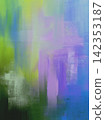 Oil painting-style abstract background material usable for interior and graphic design. 142353187