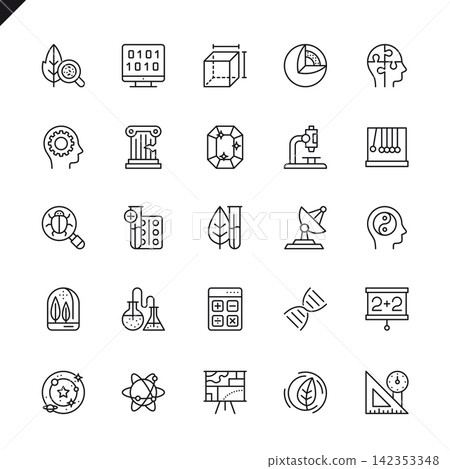 Thin line science, scientific activityelements icons set for website and mobile site and apps. Outline icons design. 48x48 Pixel Perfect. Linear pictogram pack. Vector illustration. Thin line science, scientific activityelements icons set for website and mobile site and apps. Outline icons design. 48x48 Pixel Perfect. Linear pictogram pack. Vector illustration. 142353348