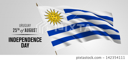 Uruguay happy independence day greeting card, banner vector illustration Uruguay happy independence day greeting card, banner vector illustration 142354111