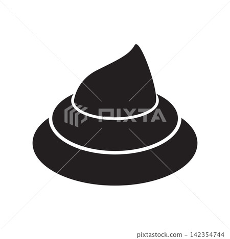 Poop silhouette icon 142354744