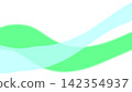 Simple green abstract, green, curved lines, refreshing lines 142354937