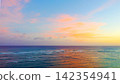 威基基海灘的日落景色 142354941
