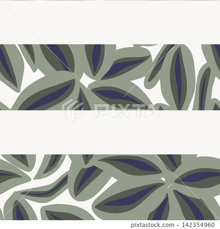 Khaki Green Floral Striped seamless pattern design for fashion and home textiles, graphics and backgrounds 142354960