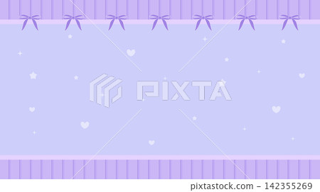 Cute pastel purple ribbon bow frame template with stars and sparkles Cute pastel purple ribbon bow frame template with stars and sparkles 142355269