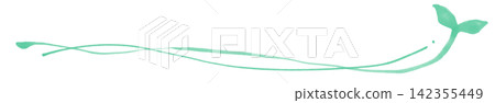 Watercolor line art with plants and dashed lines 2 Watercolor line art with plants and dashed lines 2 142355449