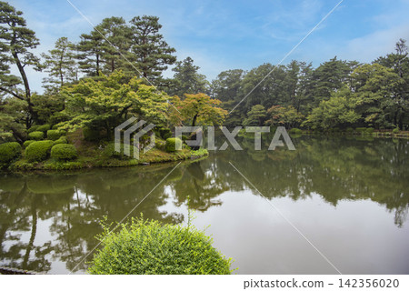 Scenery with a pond Scenery with a pond 142356020