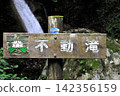 The smooth waterfall and forest of Raizawa, a tributary of the Fuefuki River, and the beautiful white-skinned char. 142356159
