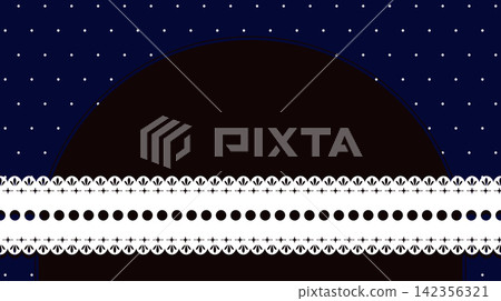 Dark burgundy blue polka dot background with arch frame and white lace ribbon border Dark burgundy blue polka dot background with arch frame and white lace ribbon border 142356321