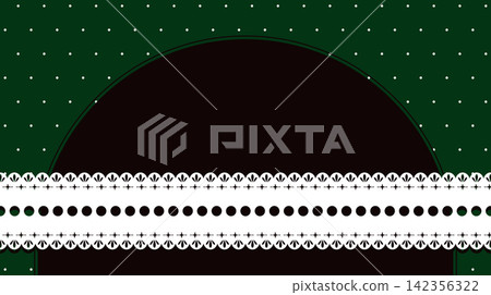 Dark burgundy green polka dot background with arch frame and white lace ribbon border. Dark burgundy green polka dot background with arch frame and white lace ribbon border. 142356322