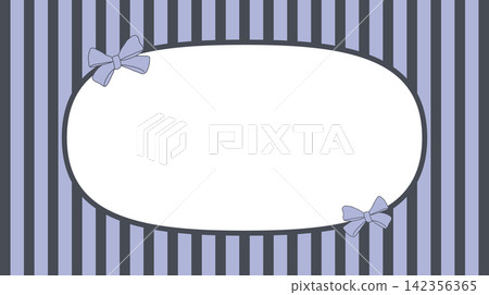 Gothic pastel blue oval frame with vertical stripes and ribbon bow accents. Gothic pastel blue oval frame with vertical stripes and ribbon bow accents. 142356365