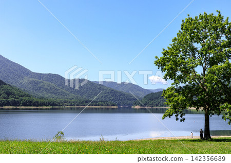 Lake Kanayama in early summer in Minami-Furano Town, Hokkaido [July] 142356689