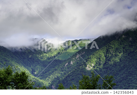 四國壯麗的山景可用於廣告宣傳和旅遊推廣。 四國壯麗的山景可用於廣告宣傳和旅遊推廣。 142356843