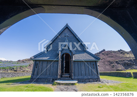 Stafkirkjan Wooden Church in Vestmannaeyjar, Iceland Stafkirkjan Wooden Church in Vestmannaeyjar, Iceland 142356876