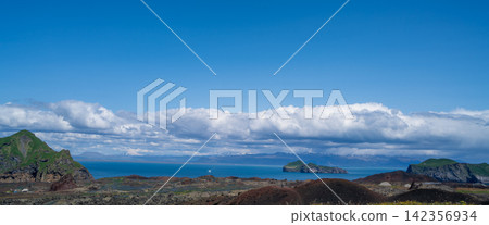 Scenic coastal landscape of Westman Islands in Iceland Scenic coastal landscape of Westman Islands in Iceland 142356934