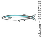 Illustration of Pacific saury (sanma) 142357115