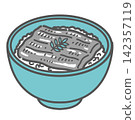 Illustration of Unadon (eel rice bowl) 142357119