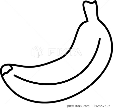 banana fruit outline coloring page 142357496