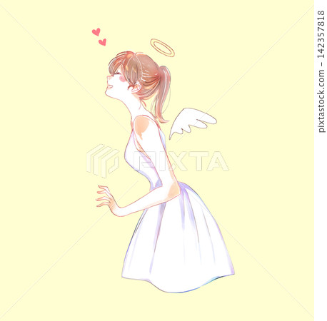 一位容貌天使般美麗的女子墜入愛河 142357818