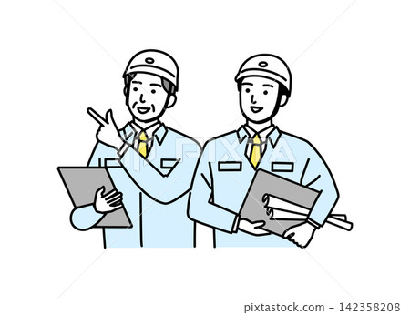 一名現場男性工作人員邊說邊直視前方。 一名現場男性工作人員邊說邊直視前方。 142358208