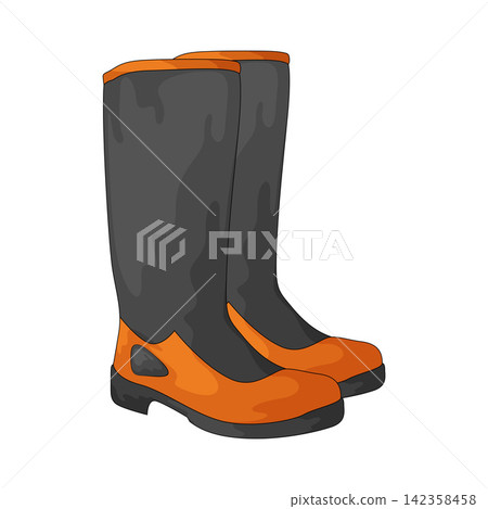 Illustration of Boots Illustration of Boots 142358458
