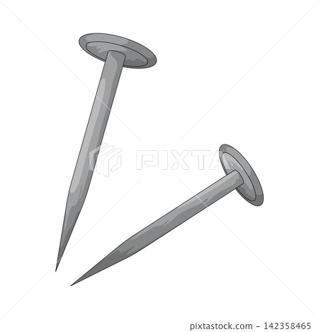 Illustration of nail Illustration of nail 142358465