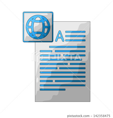 Illustration of Text Illustration of Text 142358475