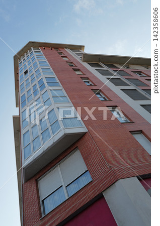 Apartment block in the city Apartment block in the city 142358606
