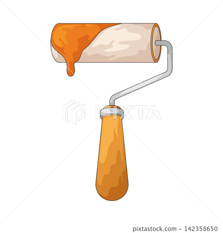 Illustration of Paint Roller Illustration of Paint Roller 142358650