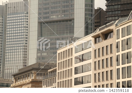 View of the finance district of Frankfurt, Germany View of the finance district of Frankfurt, Germany 142359118