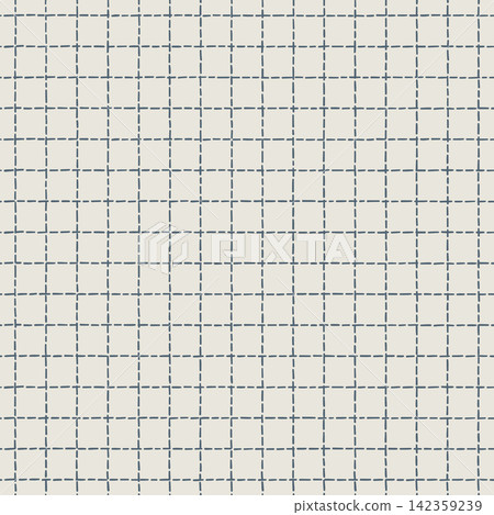 Fine Blue Stitch Grid Seamless Pattern for Textiles Fine Blue Stitch Grid Seamless Pattern for Textiles 142359239