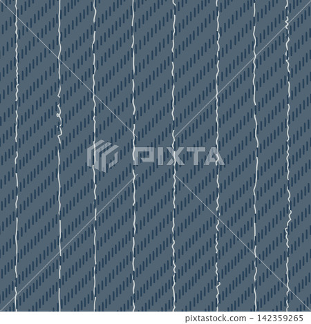 Indigo Denim Stitch Texture Seamless Pattern for Menswear Indigo Denim Stitch Texture Seamless Pattern for Menswear 142359265
