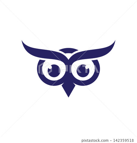 Owl Smart Eyes Logo Icon Owl Smart Eyes Logo Icon 142359518