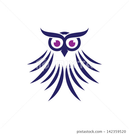 Owl with Dynamic Wing logo Owl with Dynamic Wing logo 142359520
