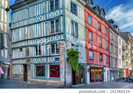 Street  in Rouen downtown, France 142360234