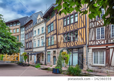Street in Rouen downtown, France Street in Rouen downtown, France 142360359