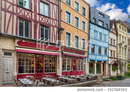 Street  in Rouen downtown, France 142360363