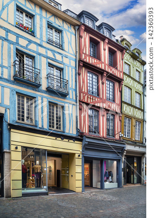 Street in Rouen downtown, France Street in Rouen downtown, France 142360393