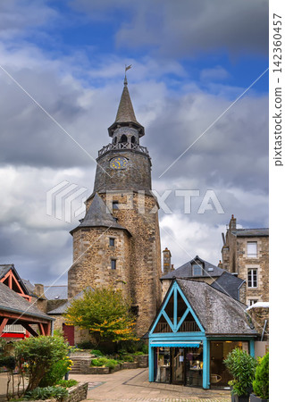 Clock Tower in Dinan, France Clock Tower in Dinan, France 142360457