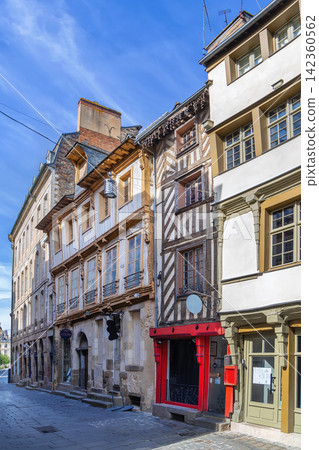 Street in Rennes downtown, France 142360562