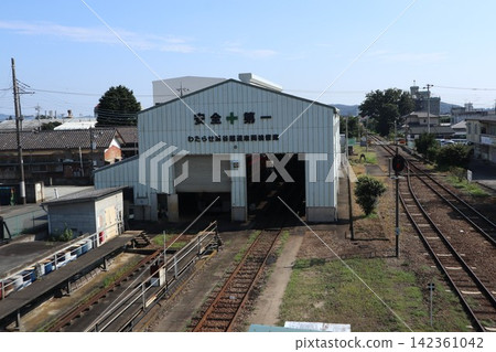 Vehicle maintenance depot at Omama Station on the Watarase Keikoku Railway. Vehicle maintenance depot at Omama Station on the Watarase Keikoku Railway. 142361042