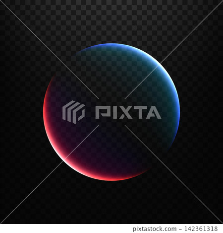 Abstract Glowing Gradient Sphere, Vector Illustration Abstract Glowing Gradient Sphere, Vector Illustration 142361318