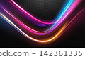 Abstract Neon Light Trails, Vector Illustration 142361335