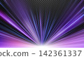 Abstract Purple Blue Light Rays Background, Vector Illustration 142361337