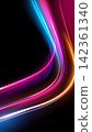 Dynamic Glowing Neon Light Trails, Amoled Wallpaper, Vector Illustration 142361340
