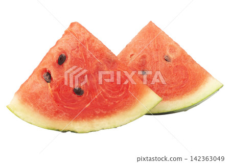 watermelon isolated on white background piece 142363049