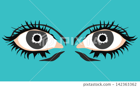 Illustration of eyes 142363362