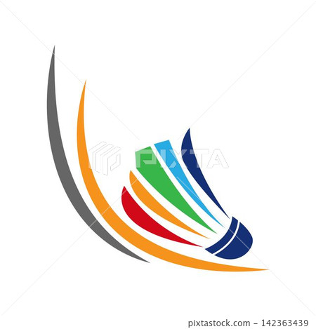 Modern Shuttlecock Logo Design Modern Shuttlecock Logo Design 142363439