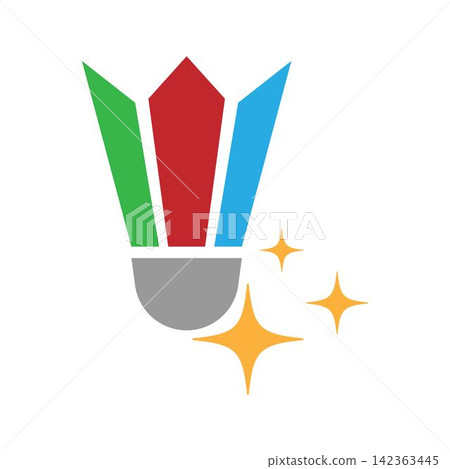 Modern Shuttlecock Logo Design Modern Shuttlecock Logo Design 142363445