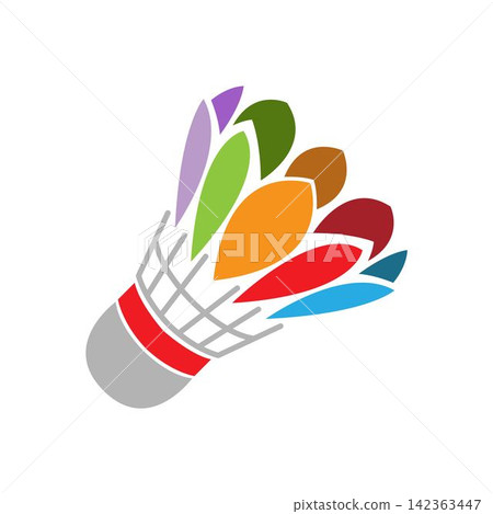 Modern Shuttlecock Logo Design Modern Shuttlecock Logo Design 142363447
