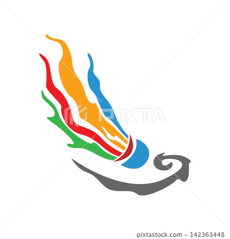 Modern Shuttlecock Logo Design Modern Shuttlecock Logo Design 142363448